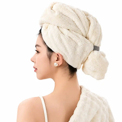 Ultra Absorbent Fast-Drying Hair Turban